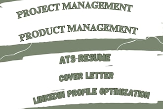be writing professional resumes, cvs for project and product management roles