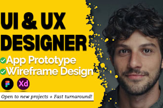 do figma app design figma mobile app ui ux design, figma wireframe app prototype
