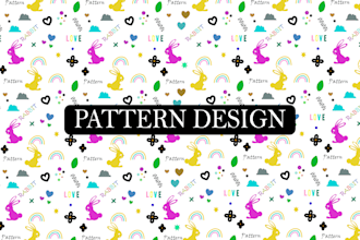 design unique seamless pattern or geometric patterns