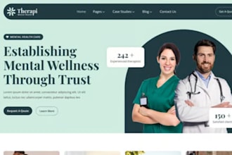 build mental health website therapy website healthcare website wellness website