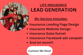 generate exclusive life insurance leads final expense leads insurance funnel