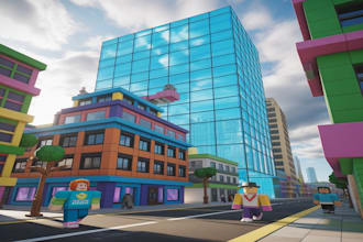 build realistic roblox map, game, terrain full 3d environment roblox accessories