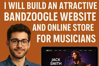 build an attractive bandzoogle website and online store