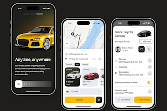 build limousine, chauffeur, taxi booking app, website, admin panel