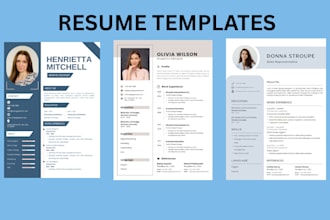professional resume design modern CV design cover letter resume writing template