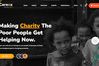 nonprofit website charity donation website ngo website fundraising 501c3 website