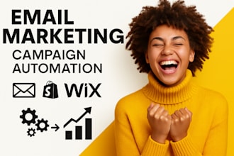 email marketing campaign automation setup boost wix shopify website conversion