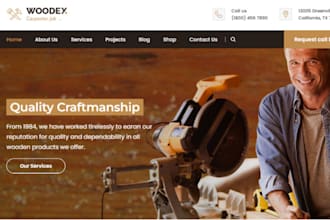 build squarespace forestry website carpenter website furniture craftsman website