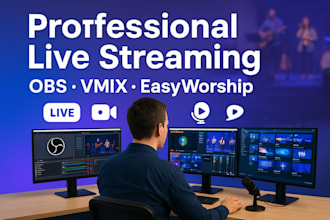 virtual live streamng with vmix, ew and obs