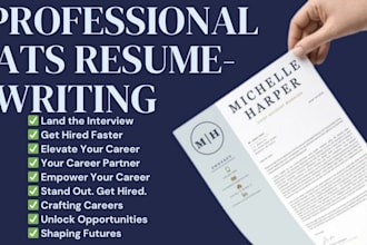 write, edit professional resume writing cv writing ats cover letter linkedin