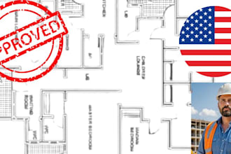draw stamp architectural construction plan stamp 2d floor plan blueprint