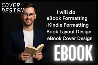 do ebook formatting kindle formatting book layout design and ebook cover design