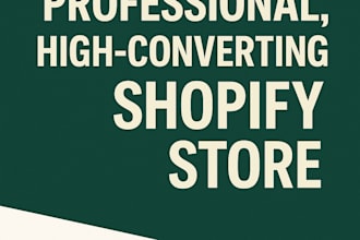 do shopify ecommerce website development, shopify design and redesign