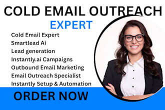 set up smartlead, instantly ai for cold email outreach and b2b lead generation