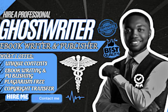 write medical, health, fitness, diet, nursing, brain science, neuroscience ebook