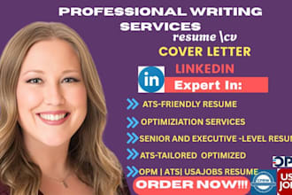 write an ats resume, executive CV, and linkedin profile that gets jobs