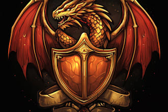 design logo designer anime, fantasy