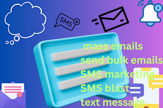 send bulk emails, mass emails, cold emails, mailchimp email marketing, bulk sms
