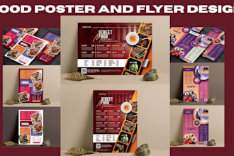 design restaurant and food menu, food poster cocktail flyer qr code for cafe bar