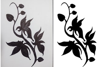 do manual vector tracing for printing, vinyl cutting, cnc cutting