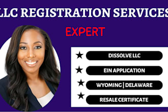 register your llc in wyoming, apply for ein, reinstate llc dissolve llc