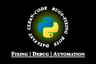 write or fix python or cpp scripts, bots, or simple apps