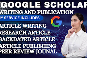 write and publish research article in google scholar indexed journal