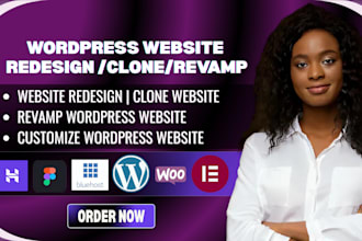 redesign website clone wordpress website revamp website customize wordpress page