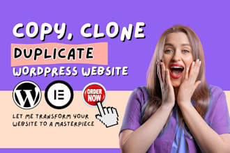 copy clone website duplicate website clone website redesign wordpress website