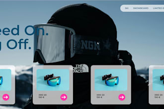 create a one page website for you