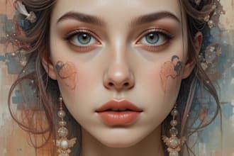 create amazing abstract art portrait from your photo