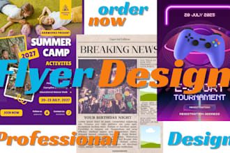 create eye catching event posters and promotional flyers