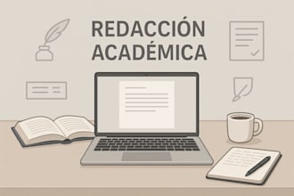 redactaré y corregiré tus textos académicos en español