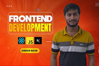 build react js website and react front end for you