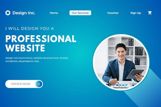 design wix ecommerce, website development, shopify, wordpress, squarespace, etsy