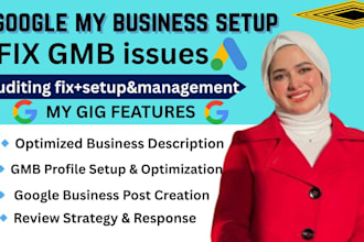setup google business profile, fix gmb suspended disabled issue and local seo