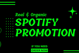 do organic spotify music promotion, spotify stream promotion