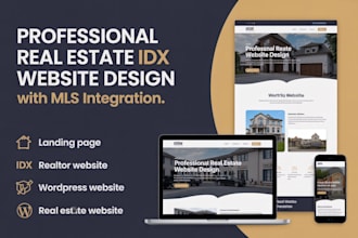 realtor idx website design with mls integration for real estate professionals