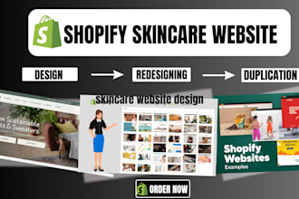 do skincare shopify store skincare website shopify  cosmetics store beauty store