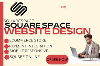 build squarespace website design , redesign squarespace landing page , SEO