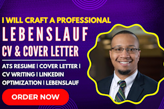 create a german cv lebenslauf, resume review, bewerbung writing