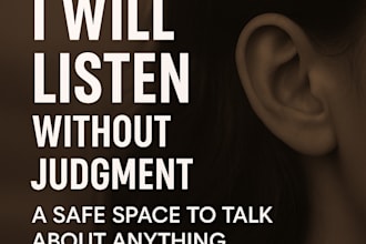 offer you a safe and judgment free space to talk and be heard