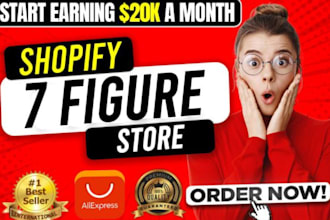 build a passive income shopify dropshipping store or shopify website