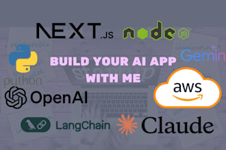 build your ai web app with openai, claude, langchain, AWS