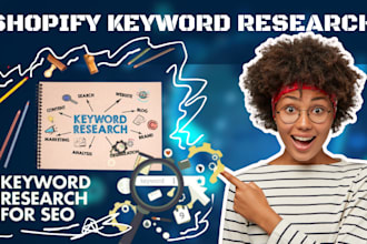 do SEO keyword research for google rankings write shopify product description