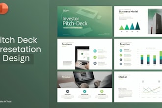 design converting investor pitch deck and business plan for seed vc fundraising