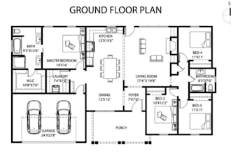 design architecture 2d floor plans, and blueprints using autocad, revit