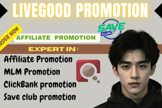promote your livegood affiliate and mlm link to get leads and signups that yeild
