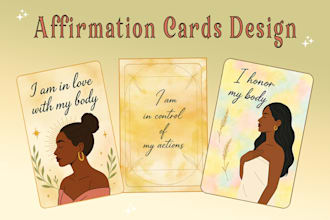 craft high quality spiritual and wellness affirmation cards