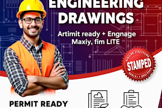 draw stamp architectural construction plan, city permit mep in alberta